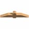 Ekena Millwork Eugene Smooth Timber Gable Bracket, Western Red Cedar, 48"W x 10"H x 5 1/2"D x 5 1/2"F, 5/12 Pitch GBW048X10X0606EUG00SWR - alternate 2